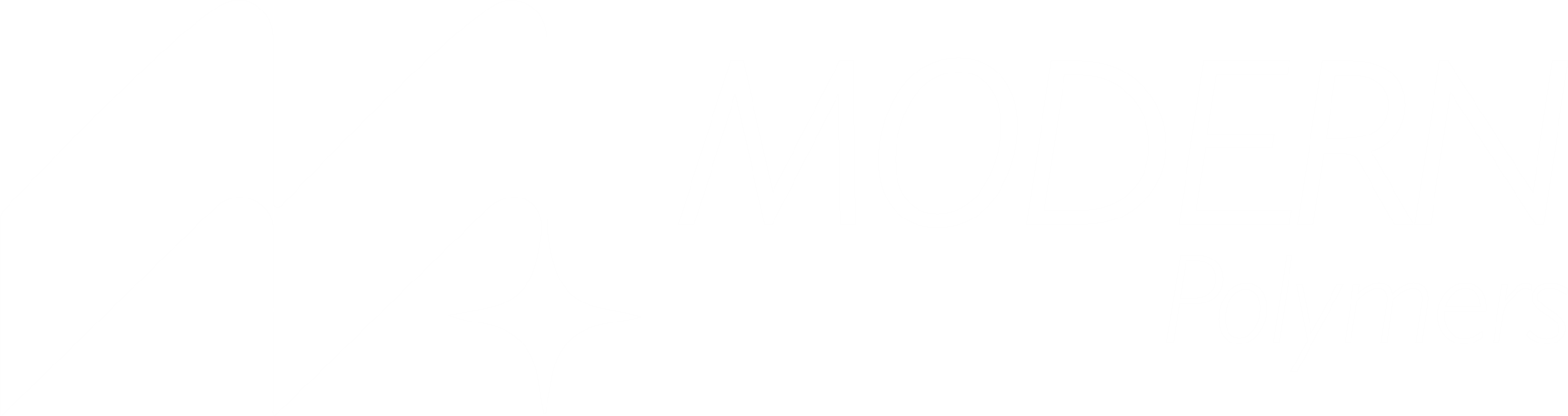 Modern Polymers White Logo (1)